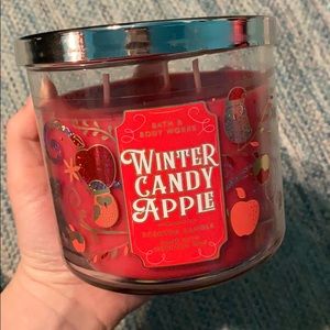 Winter candy apple bath and body works candle
